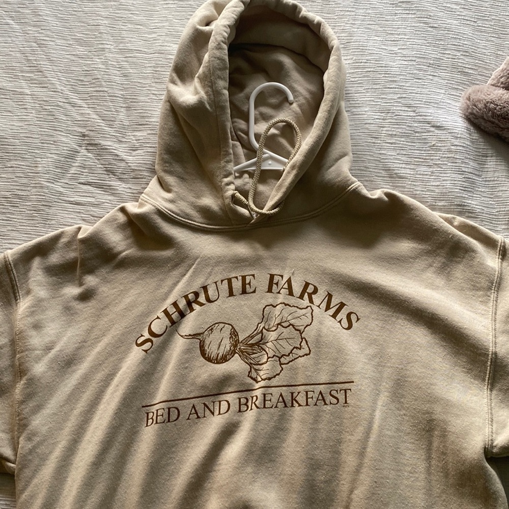 The Office Shrute Farms Cream Hoodie